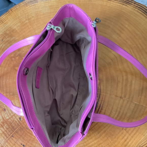 Relic 1992 Caraway Hot Pink Fusia Retro Vintage Shoulder Bag Purse - Picture 7 of 12